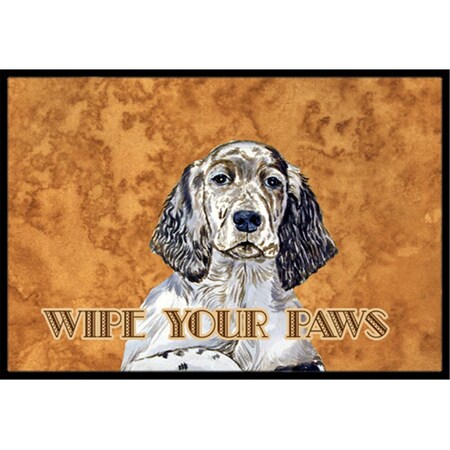 Jensendistributionservices 24 X 36 In. English Setter Wipe Your Paws Indoor Or Outdoor Mat MI2553951